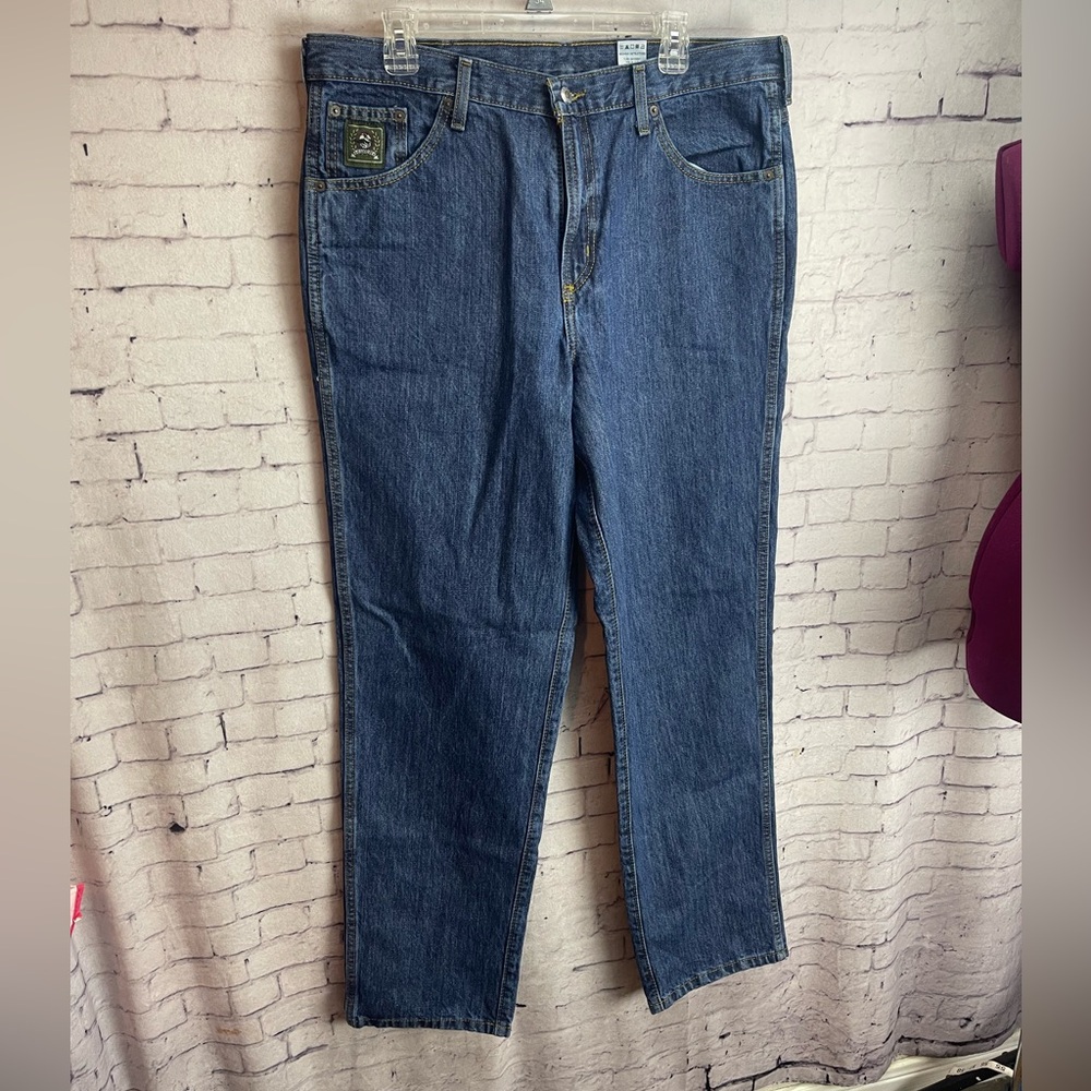 Cinch green label dark wash jeans size 36x34